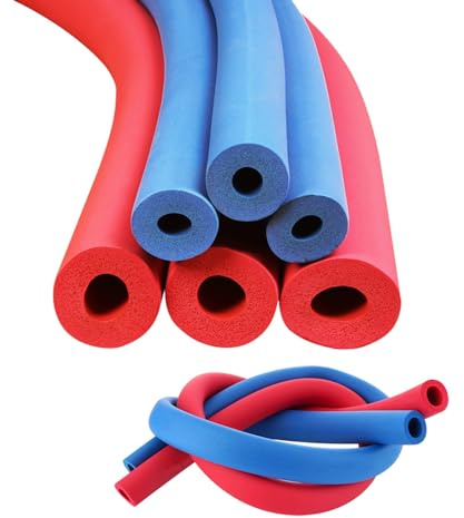 Isolierung Heizungsrohre Flexibel, Schaumstoffschlauch Wetterfeste, Rot/Blau Isolierschlauch Für Kupferrohr Rohrschale, Innendurchmesser 6mm/16mm/25mm/43mm/60mm, 1.8/2m Länge ( Farbe : Blau , Größe :