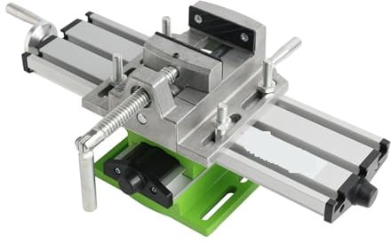 Perceuses à colonne d'établi MINI Établi De Réglage De Précision Multifonction + Étau À Pince Plate De 2.5 Pouces, Fraiseuse Max 68mm, Perceuse D'établi
