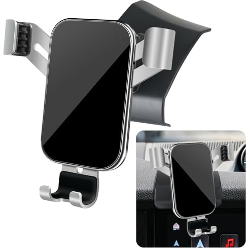 musttrue Support de téléphone de Voiture pour Porsche Cayenne 2024 2025 SUV Coupé Hybride Rechargeable Accessoires d'intérieur de Voiture Meilleur Support de téléphone Portable Support de Chargement