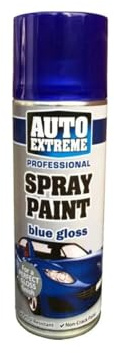 DIOXSTAR Blue Gloss Spray Paint, Gloss Finish, Fast Drying, Non-Cracking, DIY Spray Paint for Metal, Wood, Glass, Easy to Use, Long-Lasting, 400ml (1 PCS)