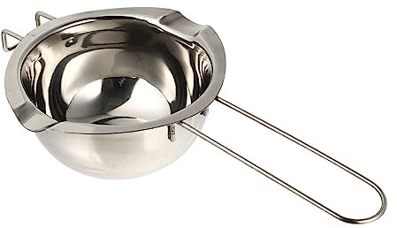 VILLCASE Stainless Steel Soap Heater Pot Wax Melting Bowl for DIY Handmade Soap Making Small Melting Tool Suitable for Home Crafting