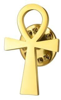 Dreamtimes Ancient Egyptian Coptic Ankh Cross Brooch Pin Edelstahl spirituelle Symbol Schmuck