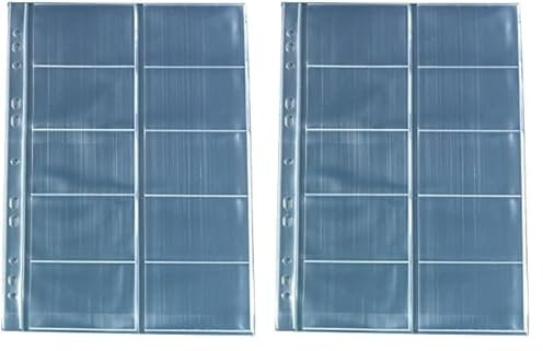 Herlitz 5894209 Visitenkartenhülle A4 mit 10 Fächern, glasklar, 10 Stück (Packung mit 2)