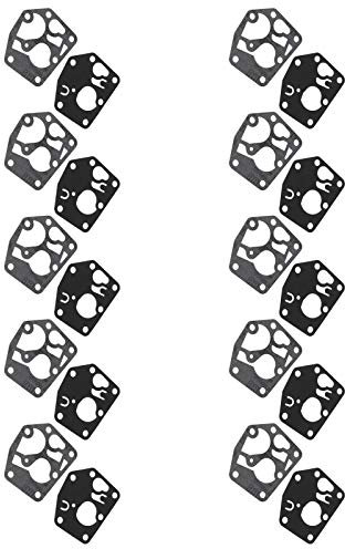 RASTKY 10 Set di Kit di Guarnizione Diaframma Carburatore Premium per 795083 - Materiale in Tessuto in Gomma per l'installazione e Prestazioni Avanzate - Riparazione 'accessorio le Parti del