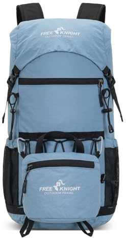 Bseash - Zaino da 30L leggero per escursionismo, borsa da viaggio impermeabile per sport all'aperto, zaino da giorno per ciclismo, arrampicata e sci, Azzurro, 30L US