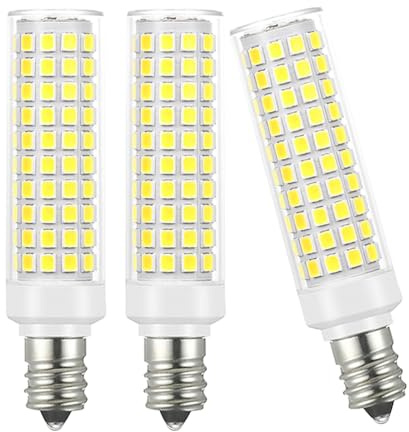 YELANGU E14 LED Bulb Cooker Hood 12W (100W Halogen Equivalent), 1200LM, Cool White(6000K), AC 110-220V, Non Dimmable, Small Edison Screw SES for Fridge/Cooker Hood/Home Lighting, 3 Packs