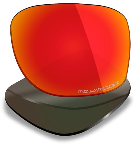 Mryok Plus Verres de rechange polarisés compatibles avec Ray-Ban Meta Wayfarer RW4006 50 mm – Rouge feu