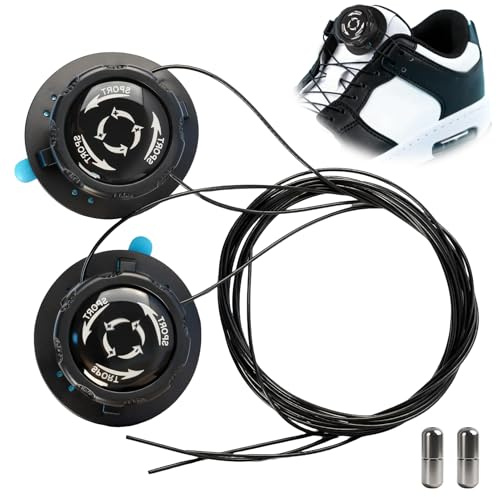 Cordones Automáticos Sin Atar Con Cierre De Rosca Para Zapatos, Cierre Rápido Ideal Para Niños Y Adultos, Negro, Talla Única, Comodidad Y Eficiencia En Cada Paso, Cierre De Rosca Para Zapatos ﻿ ﻿