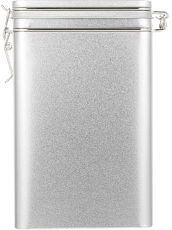 Cabilock Edelstahl Kaffeebohnen Vorratsdose Retro Stil Luftdichte Frischhaltedose mit Sicherem Verschluss für Kaffee Tee Gewürze Multifunktional Küchenaufbewahrung
