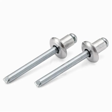 Remaches pop de cabeza redonda, abiertos y ciegos, aluminio, con cúpula, M2.4, .8 M3.2 lingli(10pcs,M2.4 x 12mm)