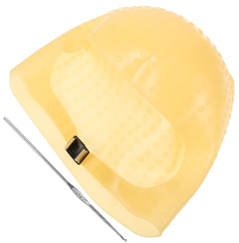 ULTECHNOVO Gorro de Silicona para Tintar Cabello Reutilizable para Mechas Herramienta Profesional para Peluquería y Uso Doméstico para Tinte y Coloración Precisa