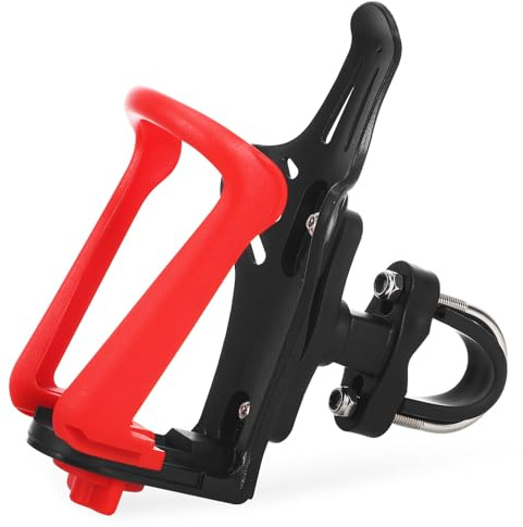 Healifty Adjustable Motorcycle Bottle Holder with U-clamp Water Bottle Cage for Bikes and Motorcycles Bracket for Cups Tumblers Easy Installation