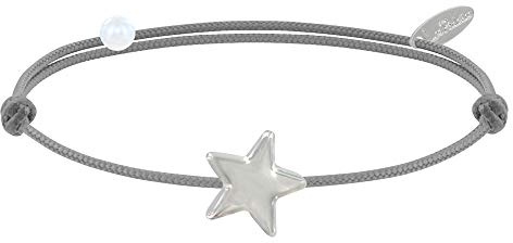 LES POULETTES BIJOUX - Bracelet Lien Etoile d'Argent 925 - Classics - Gris clair