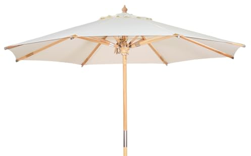 Kai Wiechmann Sonnenschirm 300 cm weiß stylisch Windauslass UPF 50