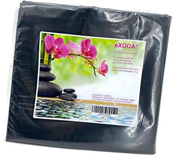 eXODA Inkontinenzlaken Unterlaken Matratzenauflage schwarz 200x230 cm - wasserdichte Matratzenauflage aus Verbundstoff für Inkontinenz waschbar ideal für Kinder und Erwachsene