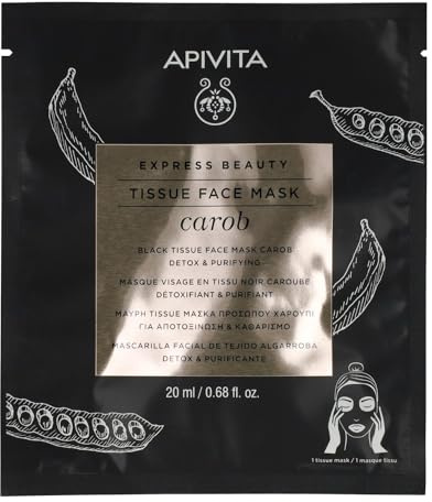 Apivita Express Sheet mascarilla Detox y purificante con algarroba
