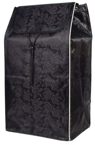 Einkaufstasche Einkaufstrolley Ersatztasche mit Seitentaschen 72L Ersatztasche für Trolley (Black)