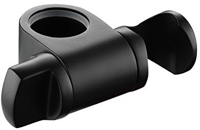 Tecmolog Support Douche en Acier Inoxydable Reglable Support Pommeau de Douche Barre 25mm, Noir, ST35B