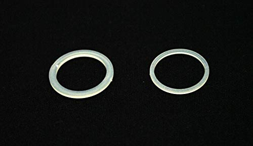 Lot de 8 rondelles en nylon pour réparation de poignée de porte de 19 mm et 20,7 mm x 16,3 mm de diamètre intérieur (4 de chaque taille)
