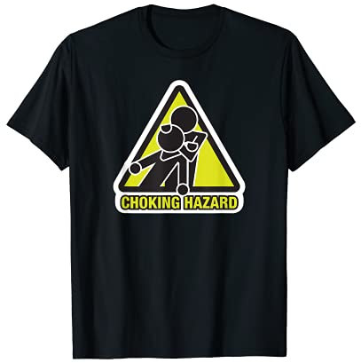 Brazilian Jiu-Jitsu Choking hazard warning BJJ T-Shirt