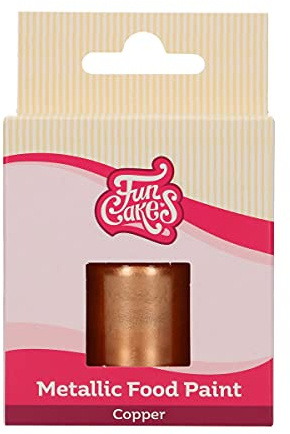 FunCakes Metallic Food Paint, Colorant Alimentaire, Copper, 30 ml | Colorant Alimentaire Comestible, Crée des Effets Métalliques sur Fondant, Massepain, Glaçage Royal et Biscuits