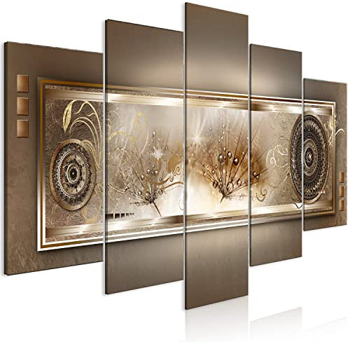 murando - Akustikbild 225x112 cm Bilder mit Akustikschaumstoff Hochleistungsschallabsorber Schallschutz Leinwandbild XXL 5 tlg Wandbild a-A-10196-b-a