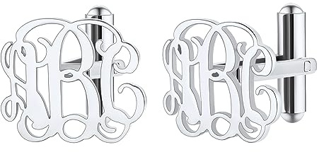 FindChic Manschettenknöpfe Herren Edelstahl Personalisierte Manschettenknopf mit Gravurtext Foto Cufflinks for Men, Silber//Gold/Schwarz