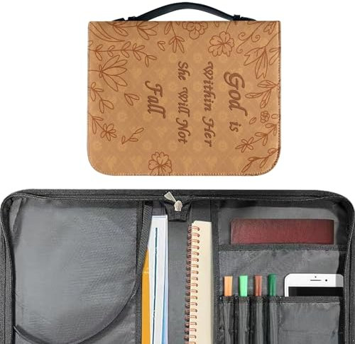 mawma Bibelbucheinband für Männer, Bucheinband aus PU-Leder | Büchertasche