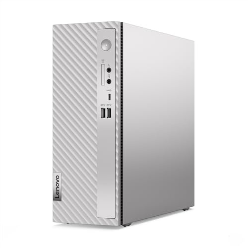 Lenovo IdeaCentre 3 Gen 8 Desktop (Intel Core i5-13400 Prozessor, 512 GB SSD, 2 x 4 GB RAM, WiFi 6, Windows 11 Home) USB-Tastatur und Maus (Schwarz) - Cloud Grey