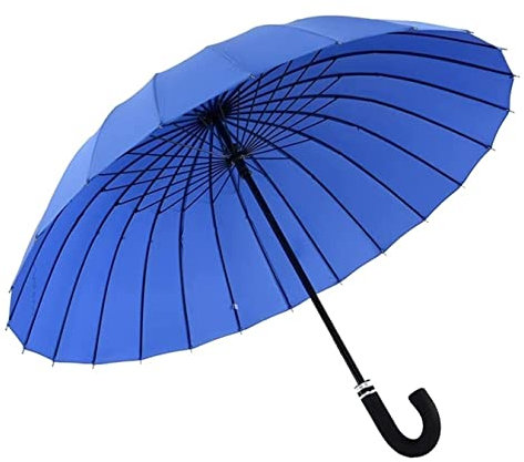 Sturmfest Regenschirm Regenschirme Golfschirm Winddichter Großer Regenschirm Langer Griff Regenschirm Mit Windwiderstand Für Zwei Personen Männer Und Frauen Schirm Stark ( Color : Dark Blue , Size : 1