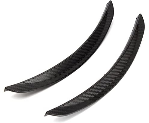 XUBOR 2 pezzi 24,5 cm universale parafanghi for auto paraspruzzi paraspruzzi arco ruota sopracciglio labbro auto camion SUV in fibra di carbonio Paraspruzzi per auto