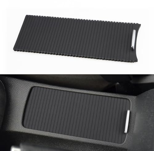 KOLOME Auto-Mittelkonsole Getränkeabdeckung Schieberollo für 2009–2014 Golf 5 Golf 6 2006-2011 Sagitar Scirocco S Mittelkonsole Wasser Becher Halter Abdeckung Wasserbecherhalter-Vorhang Rollo