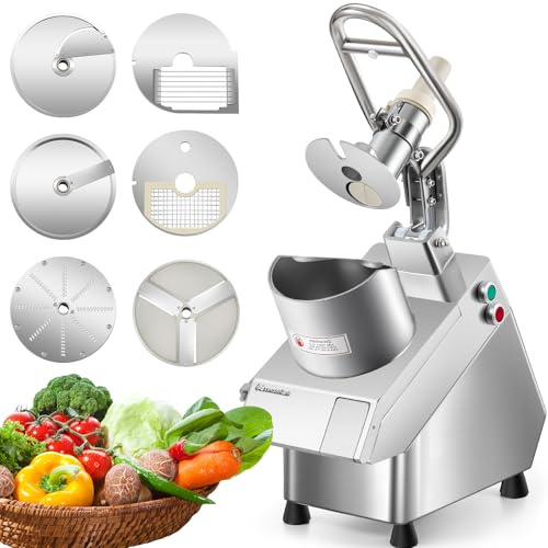 Mxmoonant Cortadora verduras 750W, 6 discos corte