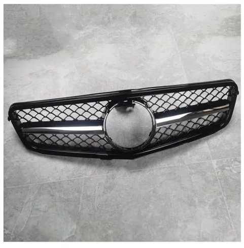 Front Kühlergrill Für Benz Für W204 Front Air Intake Grille C-Klasse C250 C230 C300 C350 2007-2014 Glanz Schwarz Front Grille Bodykits Tuning Kühlergrill(Gloss Black Sliver)