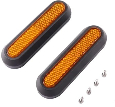 JOVERI Electric Scooter Reflective Rear Wheel Hub Covers Protective Back Shell, for, for Xiaomi, Kick Scooter M365/PRO/PRO 2/1S /Es/Mi3 Parts Scooter Wheel Cover(2 PCS yellow)