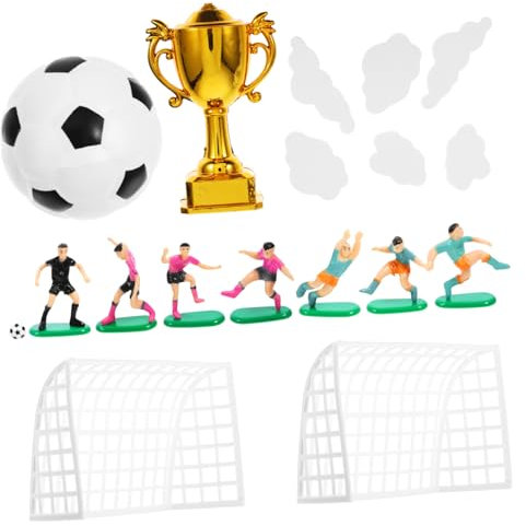 COLLBATH Adornos Para Tartas Con Temática De Fútbol ​​decoraciones De Jugadores De Fútbol Para Fiestas De Cumpleaños De Niños