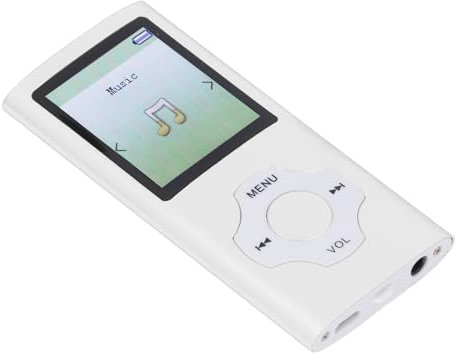 32GB MP3 Player MP4 Player with .8 I Screen, Portable HiFi Music Player for Picture Video Ce Recorder E Book, Ports Up to 28GB - Eat for Music Enthusiasts! (Silver)