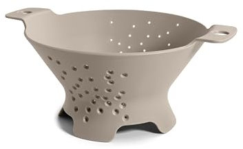 Blim Plus - Scolapasta Cosmo M Moka Grey Ø 25cm - Scola Pasta Insalata Frutta Design Fori Stellari - Made in Italy