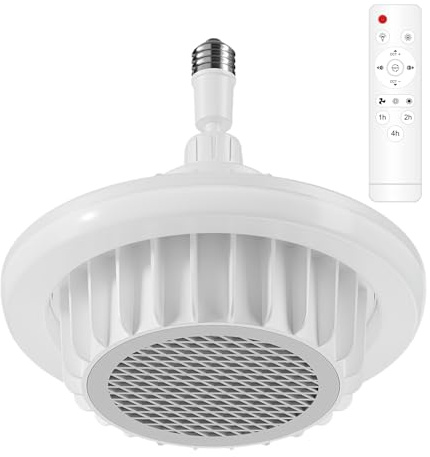 Eater Fan Figh Light - 600W Fichette de Douche à vis, Plafond de Chauffage de Salle de Bain, Chauffage de Pendentif Chauffant et télécommande, radiateur au-Dessus de la tête électrique intérieure