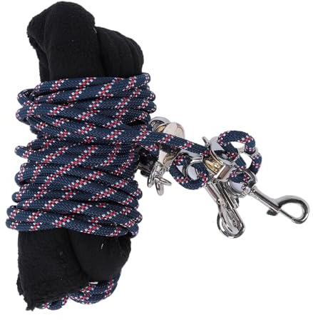 Horse Lunging Aid | Adjustable Training Rope with Fleece Cover | Promotes Balance & Stretching for Walk/Trot/Canter | Robust Polyester & Stainless Steel