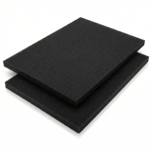 Sturiz Lote de 2 Filtro de Aire Espuma Universal 300 x 210 x10mm Filtro Aire Moto Recortable Filtro de Aire Esponja para Moto Ciclomotor Desbrozadora Scooters Quad Cortacésped Desbrozadora Aspiradora