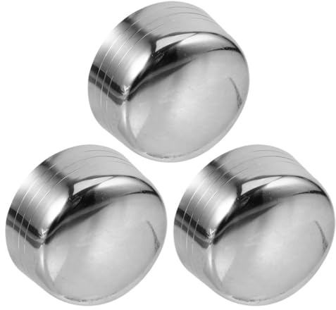 LALADEFIEE Tapones de Repuesto para Coctelera de Acero Inoxidable, Juego de 3 Tapas Pequeñas 350 Ml para Botellas Agitadoras y Vasos de Té Leche, Accesorio para Preparación de Bebidas