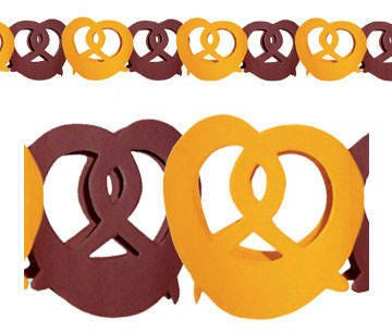 PARTY DISCOUNT Brezel-Girlande, 300 cm EMPFEHLUNG
