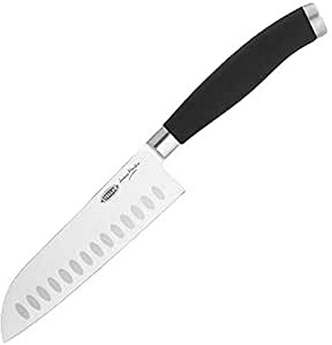 Stellar James Martin Santoku Knife 13cm/5 - Carbon Stainless Steel, Razor Sharp Blade, Anti-Slip Handle