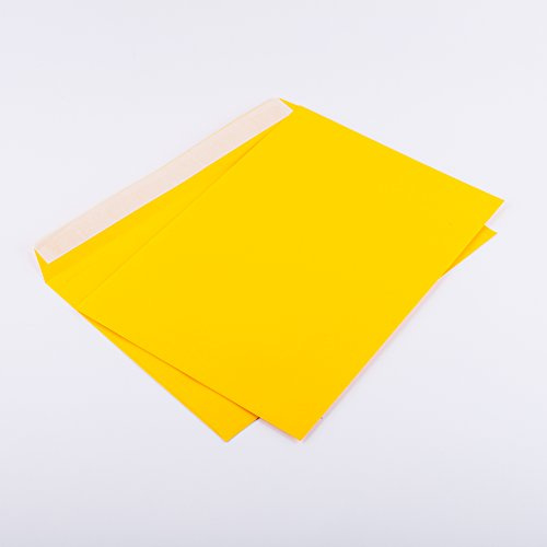 Briefumschläge DIN C4 229 x 324 mm gelb 120g/m² ohne Fenster haftklebend (404A) (100)