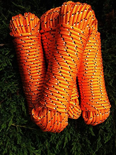 Nr.29 Oranges Tauwerk 6 mm x 30 m, Schnur, Reep Seil, Flechtschnur,Allzweckseil, Polypropylen Seil, Polypropylenseil, Bootsleine,Ankerleine,Festmacher,Allzweckseil, Segeltauwerk, Mehrzweckseil, Bootstau, Strick, Ersatzseil, Reparaturseil