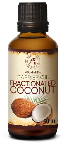 Huile Végétale de Coco - 50ml - Cocos Nucifera - Pressée à Froid - Huile de Support - Soins du Visage - Huile pour la Peau - Huile pour le Corps - Huile de Bain - Soin Peaux Sèches, Cheveux
