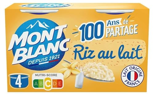 MONT BLANC - Riz Au Lait 500G - Lot De 3