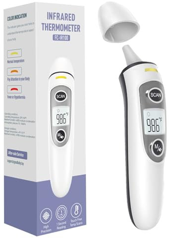 GoodBaby Baby Thermometer, Ear and Forehead, Adult and Kid, Digital, Infrared, Fast and Accurate