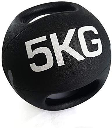 AGYH Medizinbälle Binaural Medizinball, Gummi Gravity Festball, Fitnesstraining Gleichgewicht Elastic Ball, 3 Kg / 4 Kg / 5 Kg / 6 Kg / 7kg / 8KG / 9KG / 10kg (Size : 5kg/11lbs)